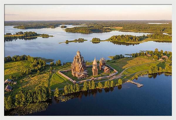 Lake Onega And Kizhi Island Aerial View