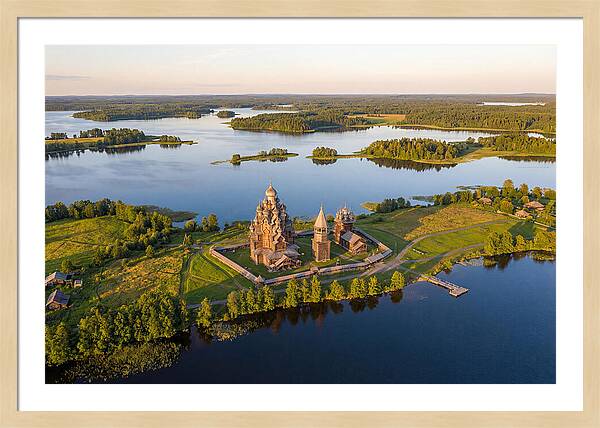 Lake Onega And Kizhi Island Aerial View