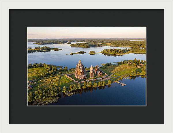 Lake Onega And Kizhi Island Aerial View