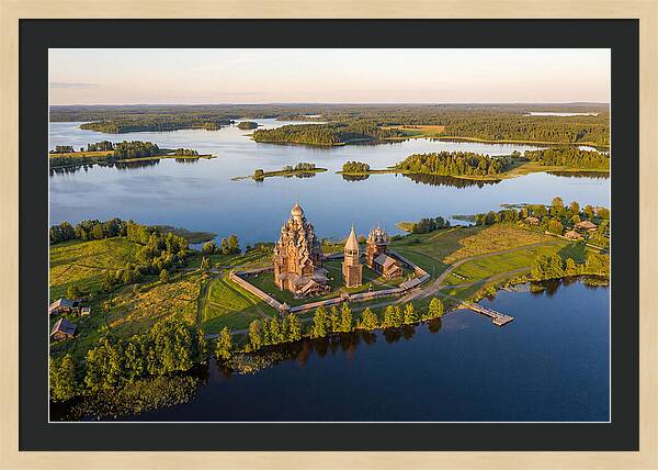 Lake Onega And Kizhi Island Aerial View