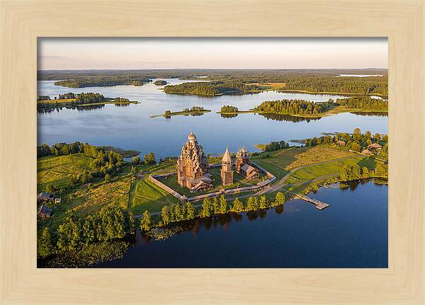 Lake Onega And Kizhi Island Aerial View