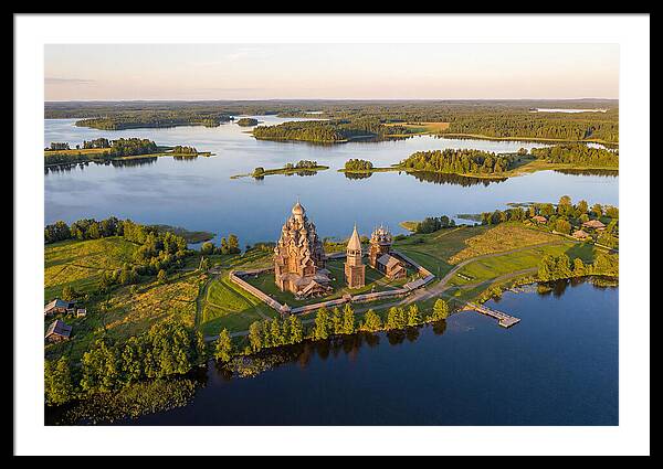 Lake Onega And Kizhi Island Aerial View