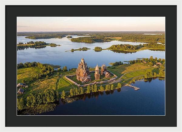 Lake Onega And Kizhi Island Aerial View
