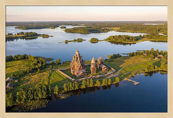 Lake Onega And Kizhi Island Aerial View