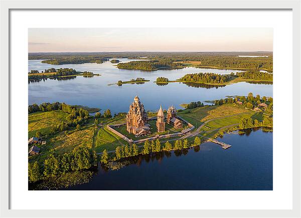 Lake Onega And Kizhi Island Aerial View