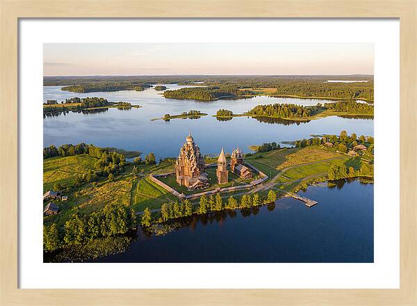 Lake Onega And Kizhi Island Aerial View