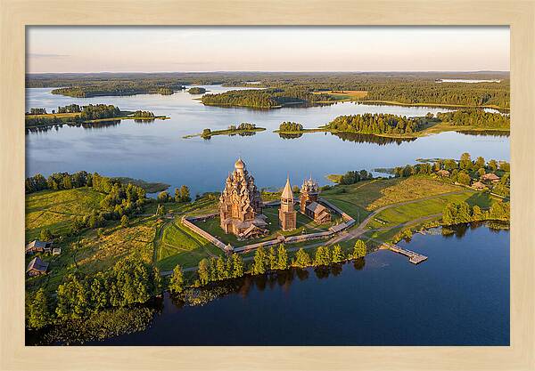 Lake Onega And Kizhi Island Aerial View