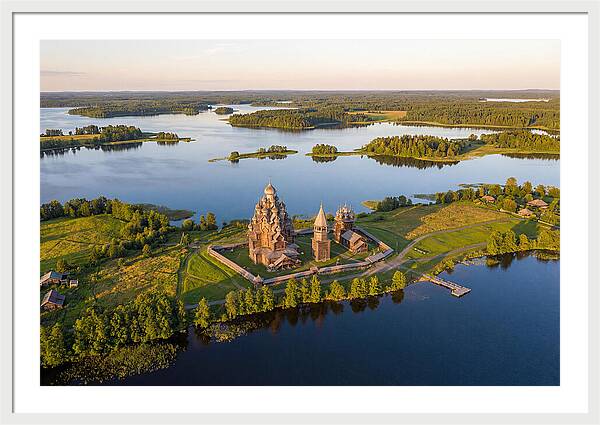 Lake Onega And Kizhi Island Aerial View
