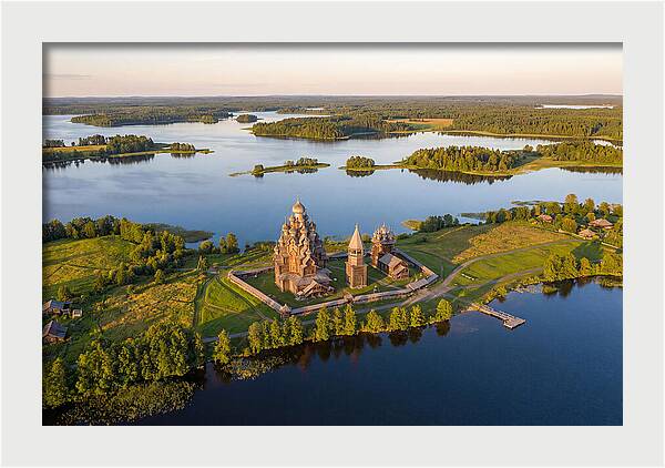 Lake Onega And Kizhi Island Aerial View