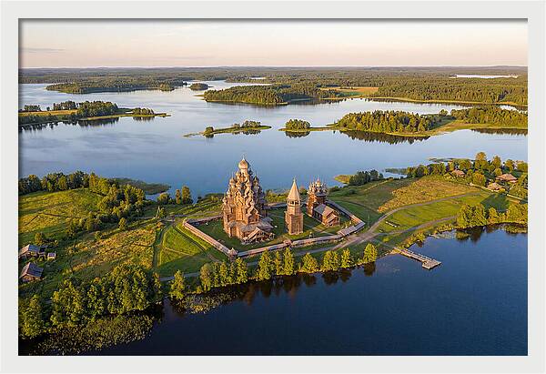 Lake Onega And Kizhi Island Aerial View