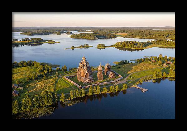 Lake Onega And Kizhi Island Aerial View