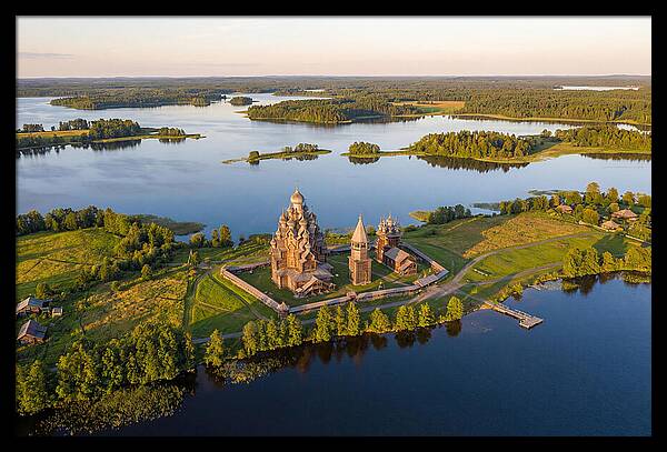 Lake Onega And Kizhi Island Aerial View