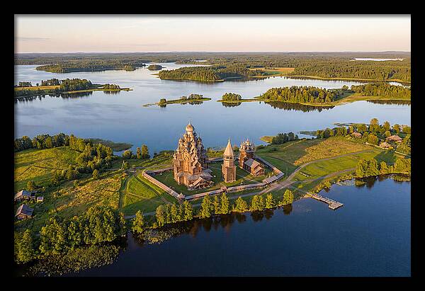 Lake Onega And Kizhi Island Aerial View
