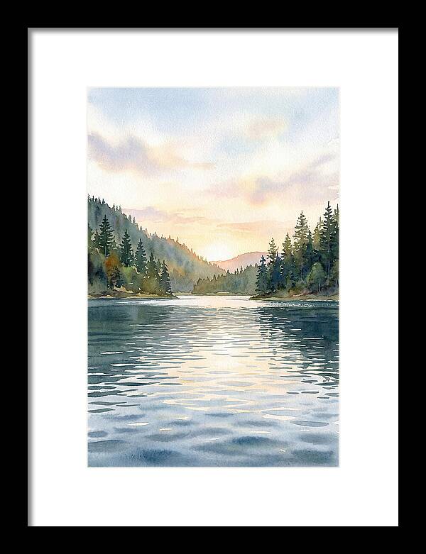 Lake Serenity At Dusk