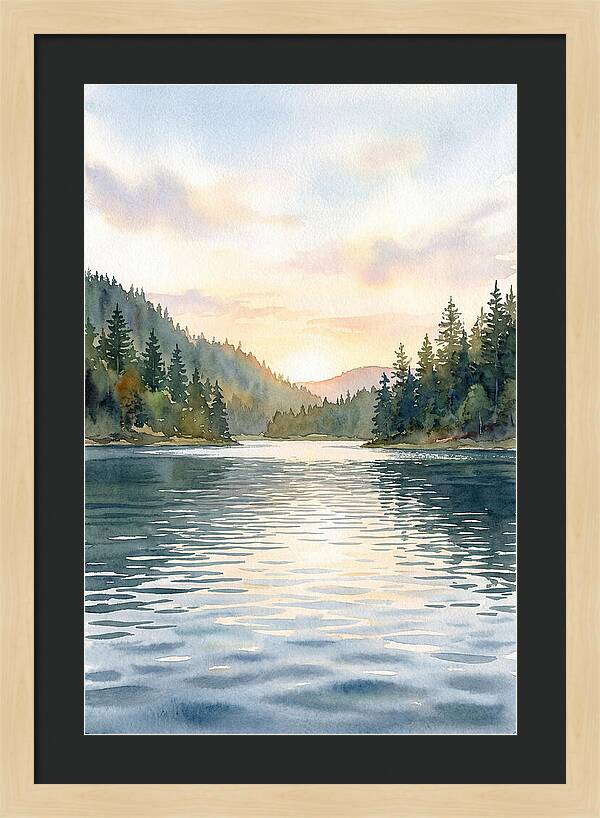 Lake Serenity At Dusk
