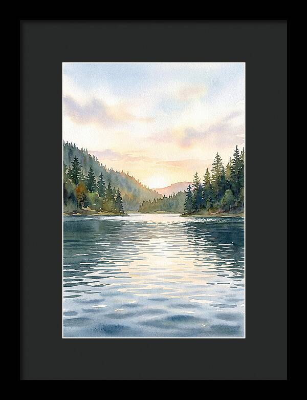 Lake Serenity At Dusk