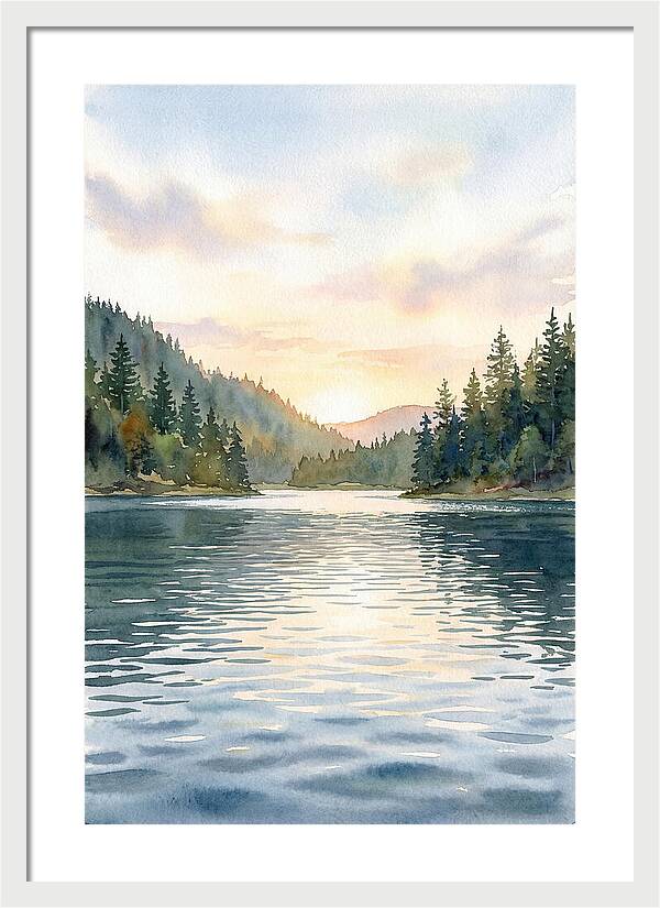 Lake Serenity At Dusk