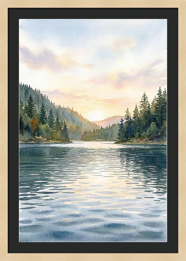Lake Serenity At Dusk