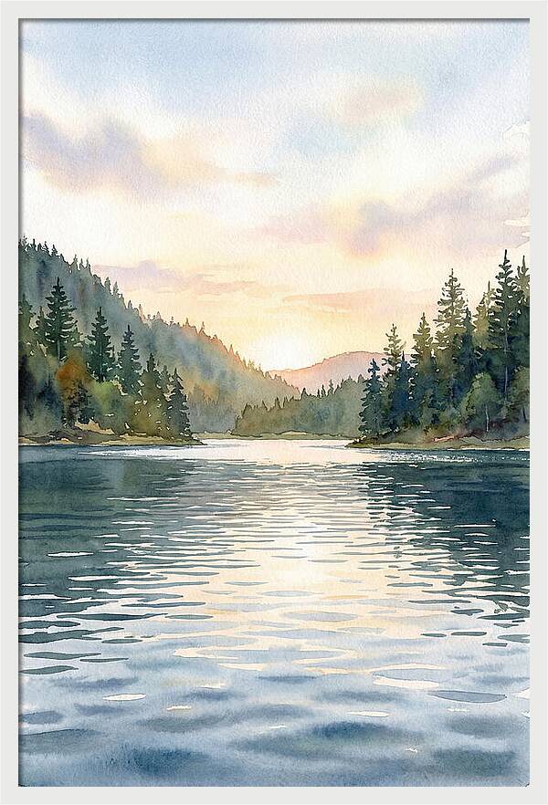 Lake Serenity At Dusk