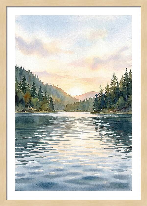 Lake Serenity At Dusk