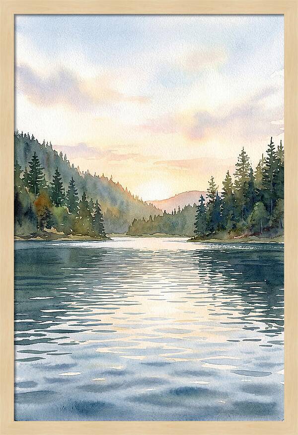 Lake Serenity At Dusk