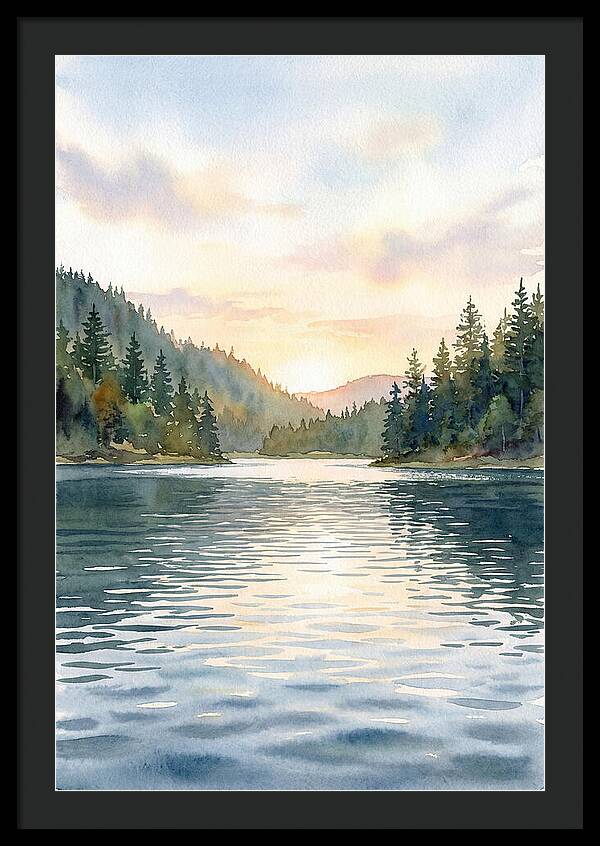 Lake Serenity At Dusk
