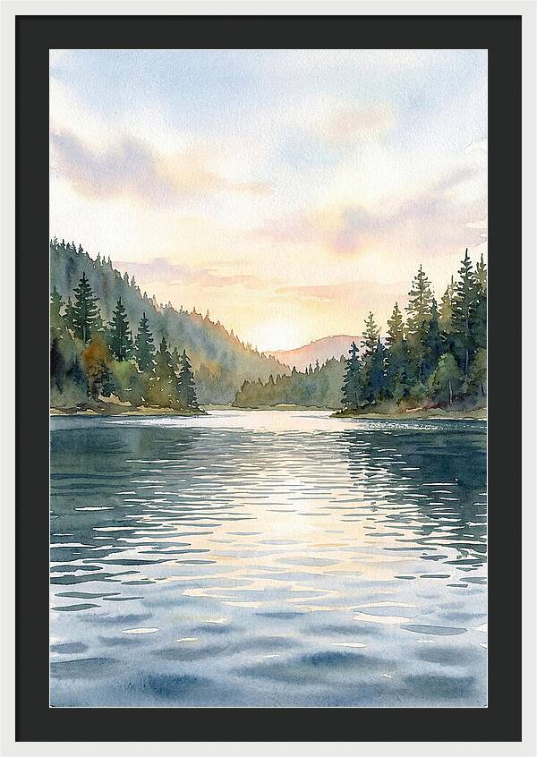 Lake Serenity At Dusk