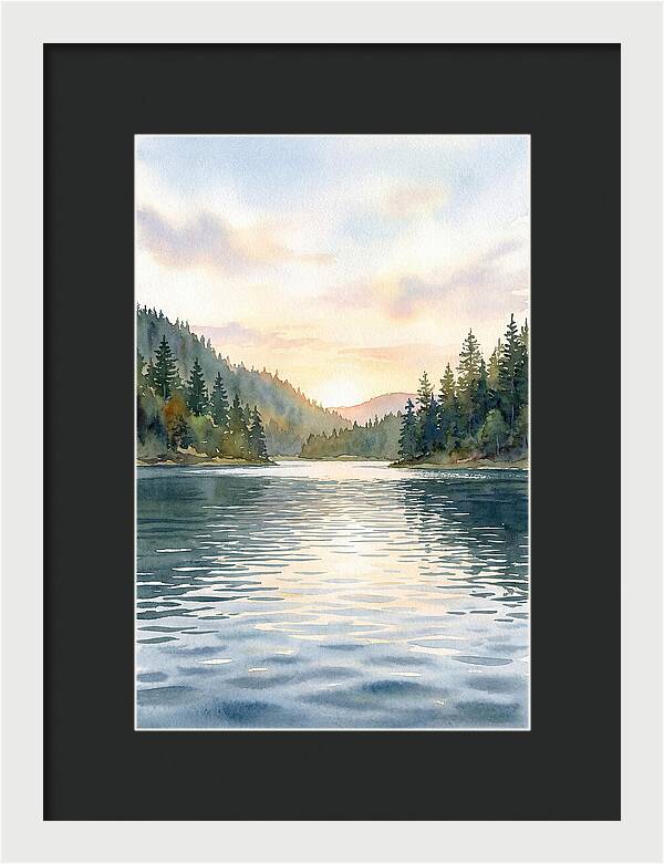 Lake Serenity At Dusk