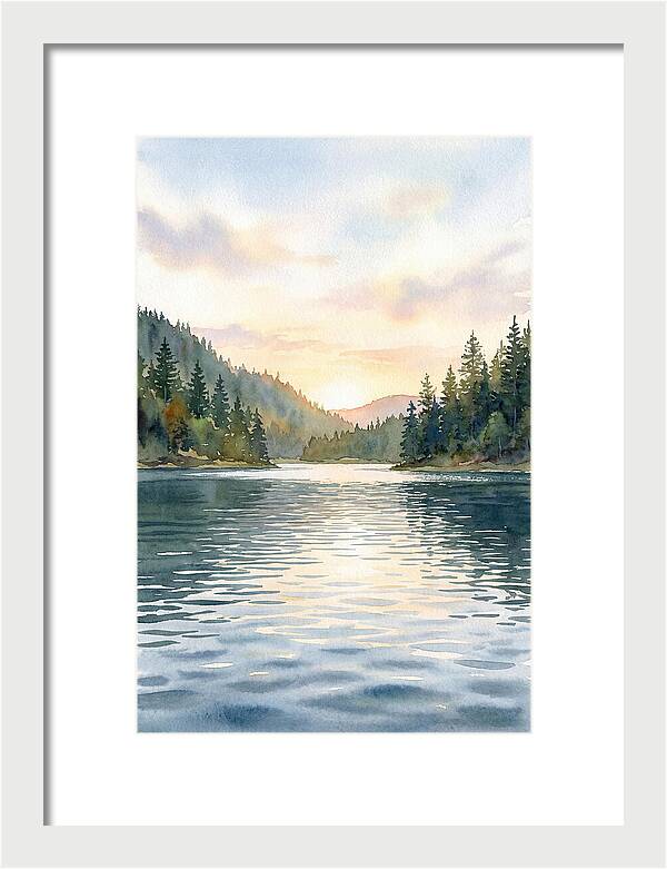 Lake Serenity At Dusk