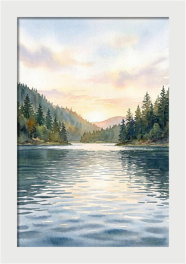 Lake Serenity At Dusk