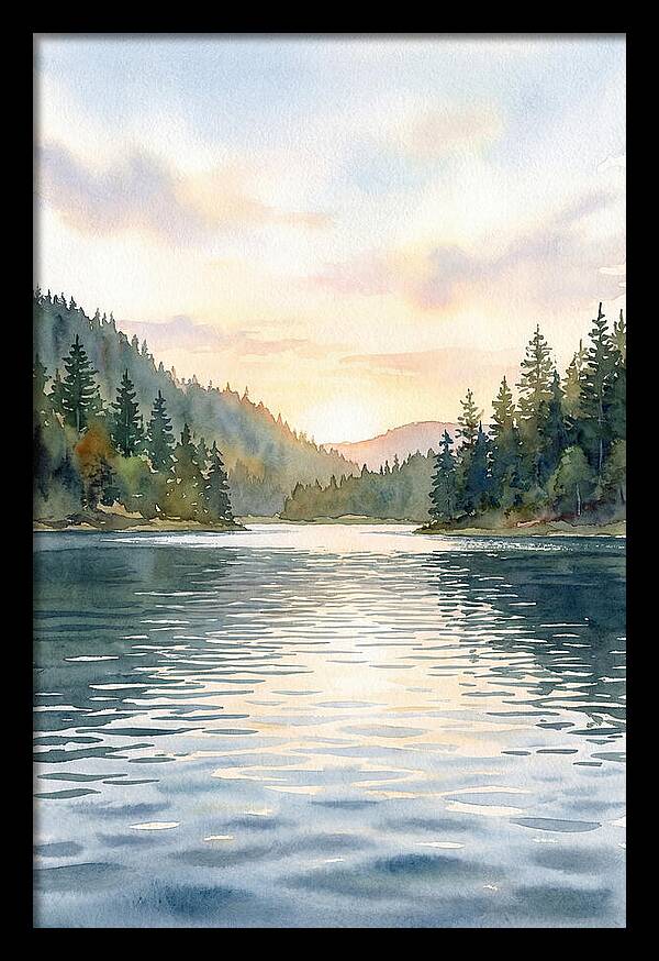 Lake Serenity At Dusk