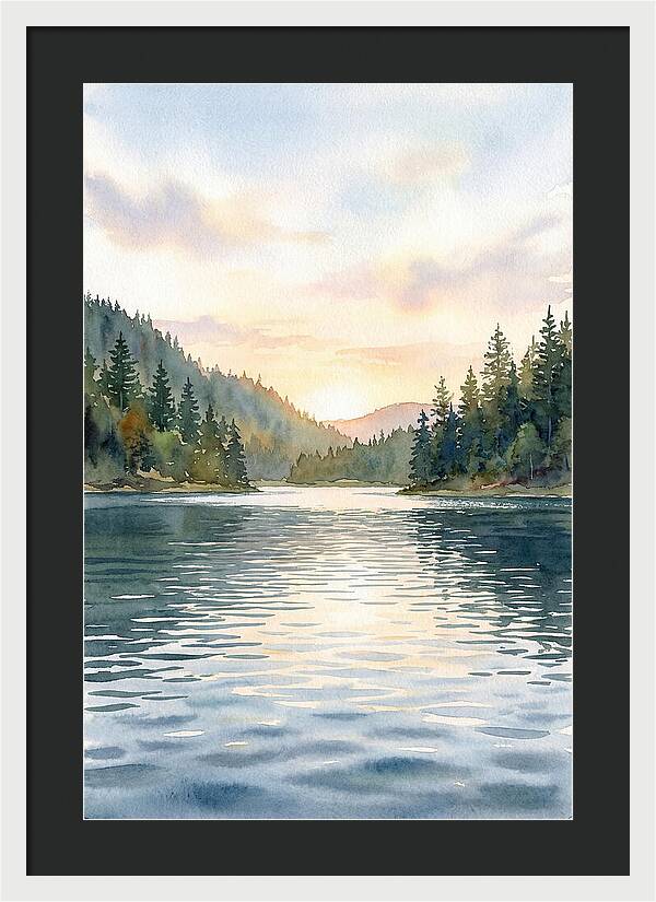Lake Serenity At Dusk