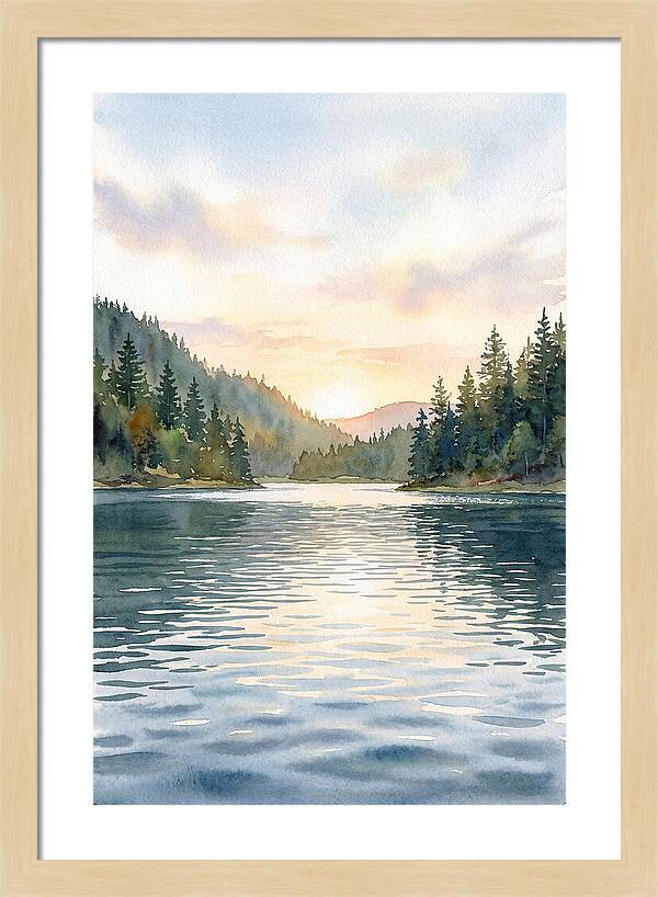 Lake Serenity At Dusk
