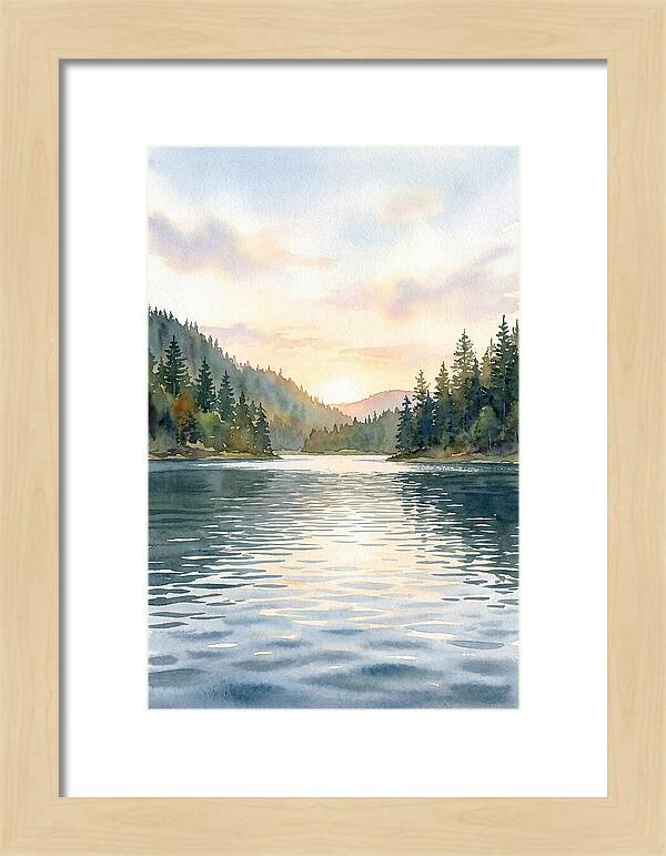 Lake Serenity At Dusk