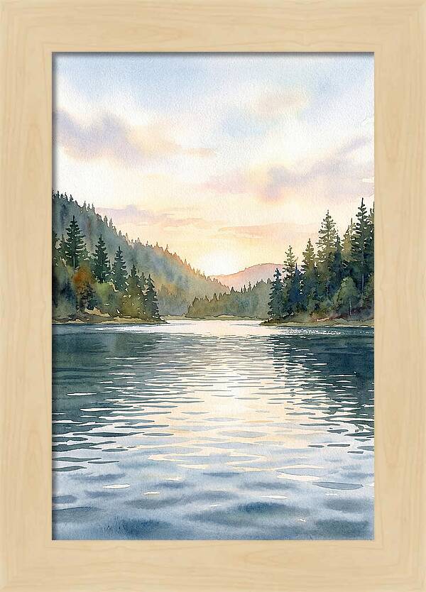 Lake Serenity At Dusk