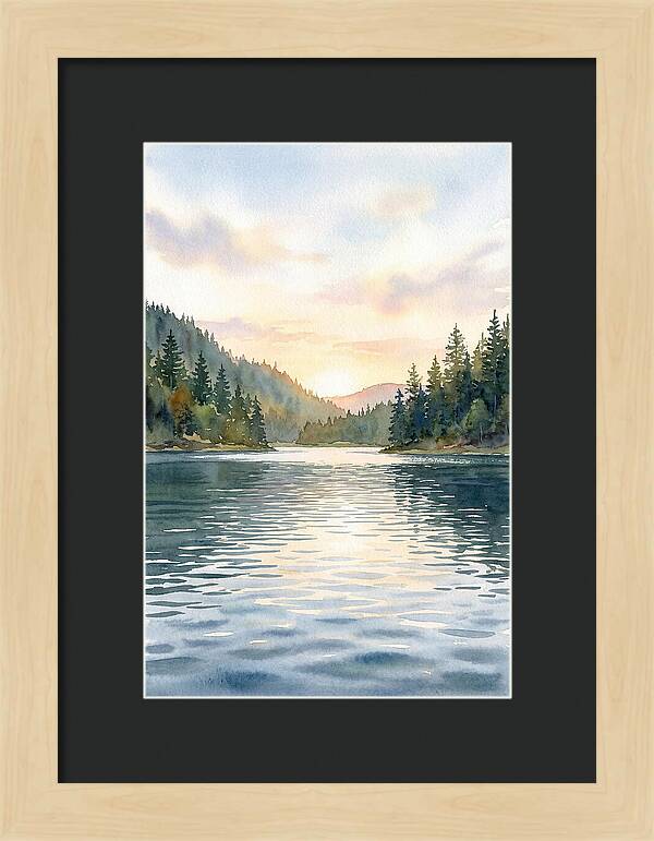 Lake Serenity At Dusk