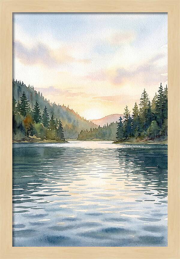 Lake Serenity At Dusk