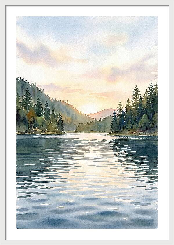 Lake Serenity At Dusk