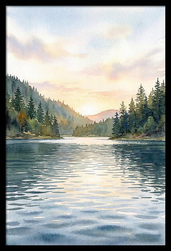 Lake Serenity At Dusk