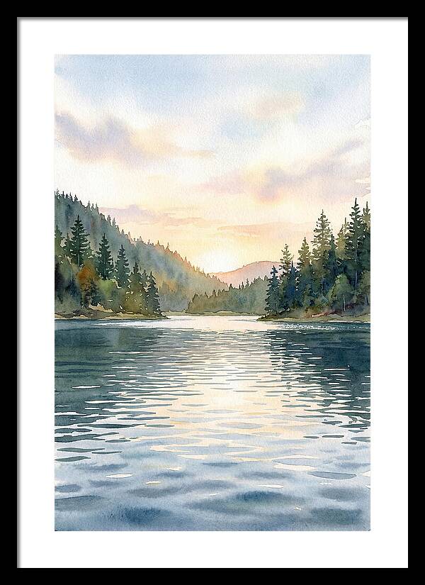 Lake Serenity At Dusk