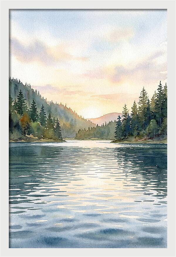 Lake Serenity At Dusk
