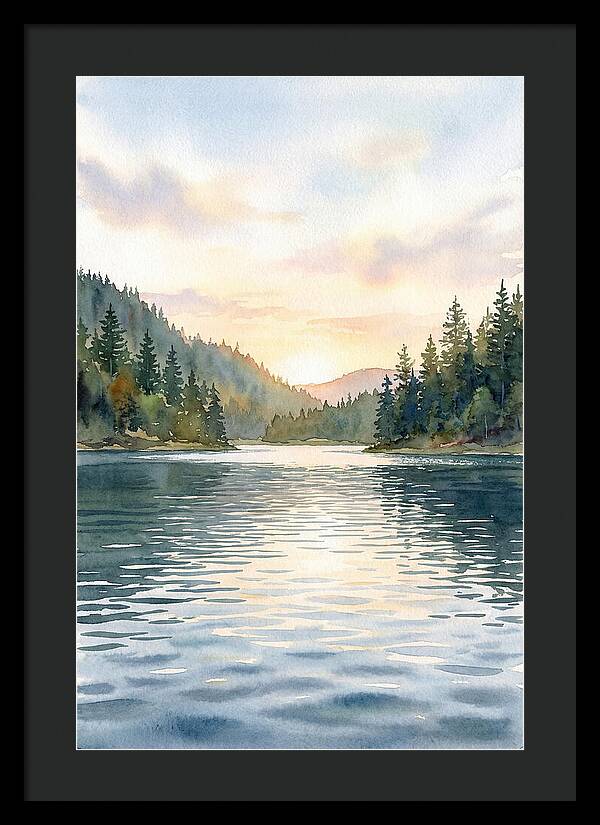 Lake Serenity At Dusk