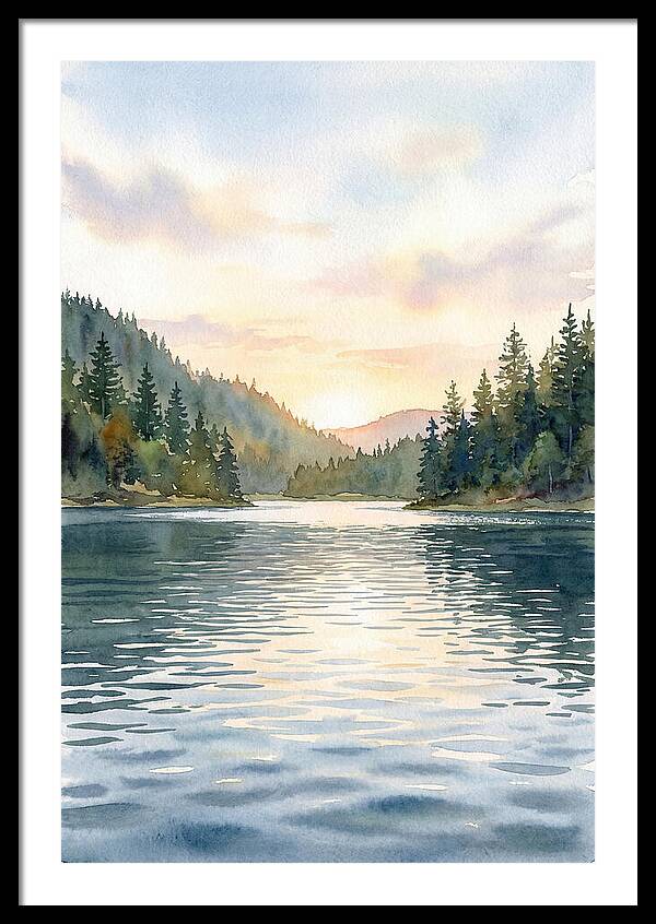 Lake Serenity At Dusk