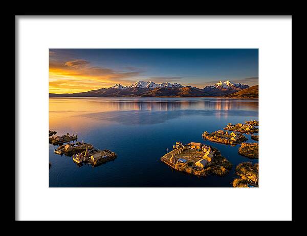 Lake Titicaca At Golden Hour