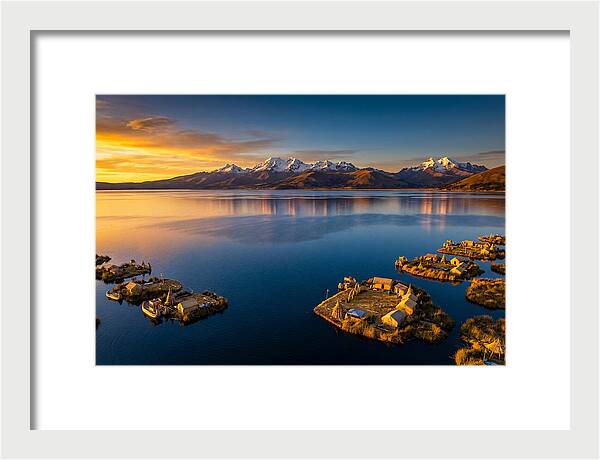 Lake Titicaca At Golden Hour