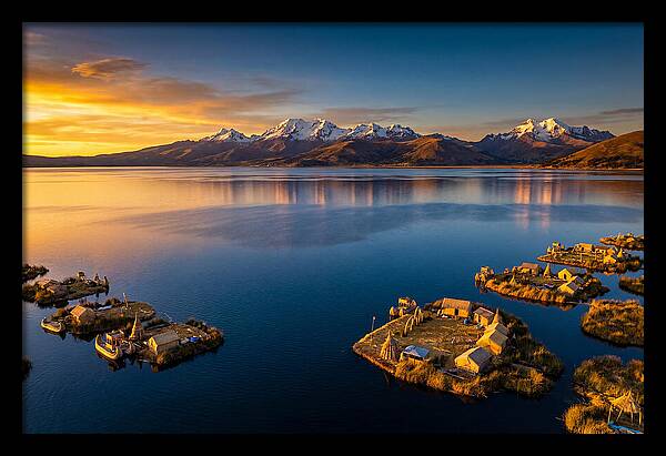 Lake Titicaca At Golden Hour