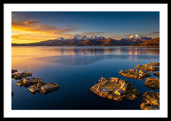 Lake Titicaca At Golden Hour