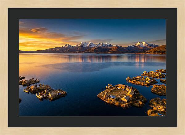 Lake Titicaca At Golden Hour