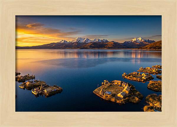 Lake Titicaca At Golden Hour
