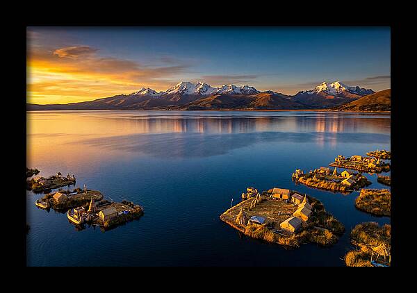 Lake Titicaca At Golden Hour